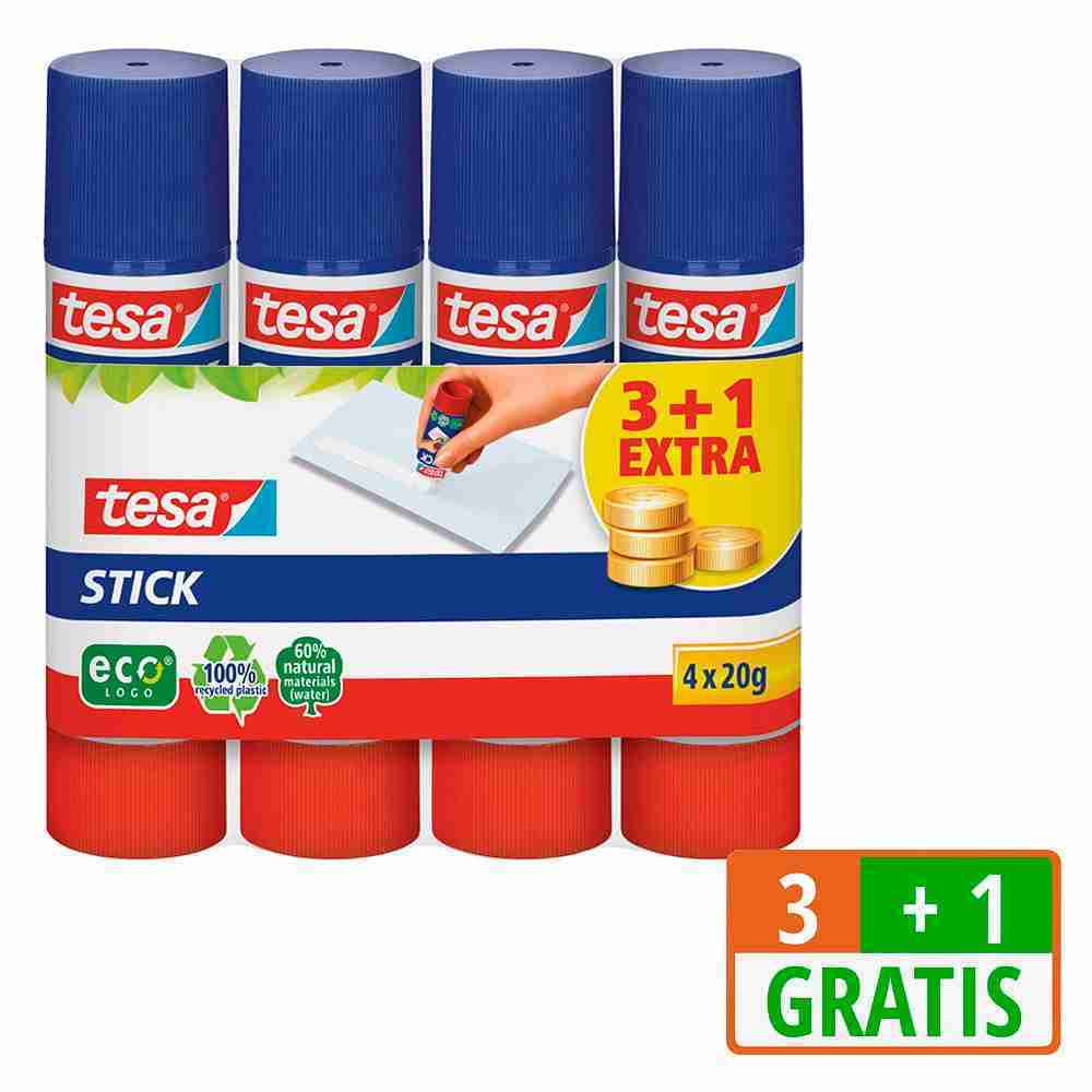 3 tesa ecoLogo Klebestifte 20,0 g + GRATIS 1 St.