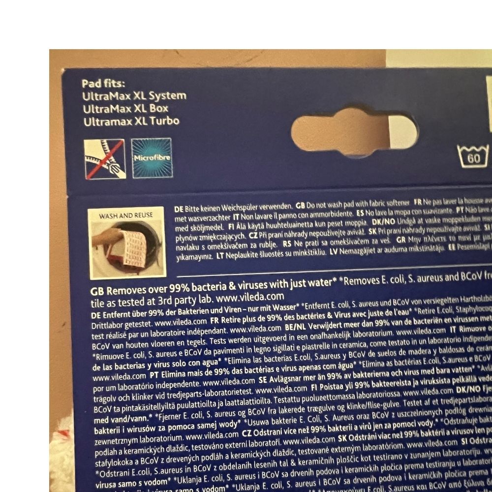 VILEDA Ultramax XL Microfaser 2in1 Wischbezug 4030401 – Bild 6